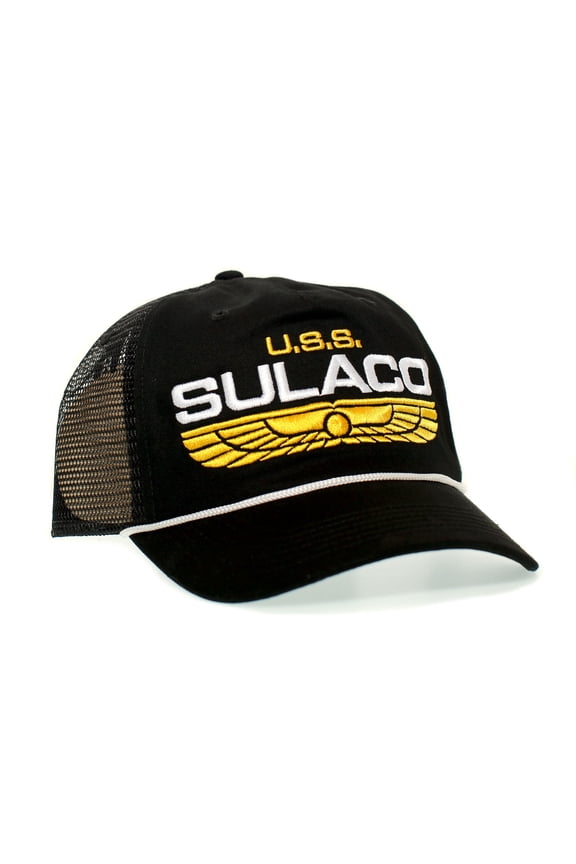 U.S.S. Sulaco Nostromo Weyland Yutani Company Embroidered Adult Black Truckers Hat Snap