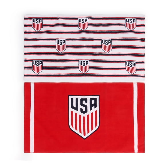 USA Rally Towel 2pk Red and White, World Cup Stadium Fan Gear, 16" x 28"