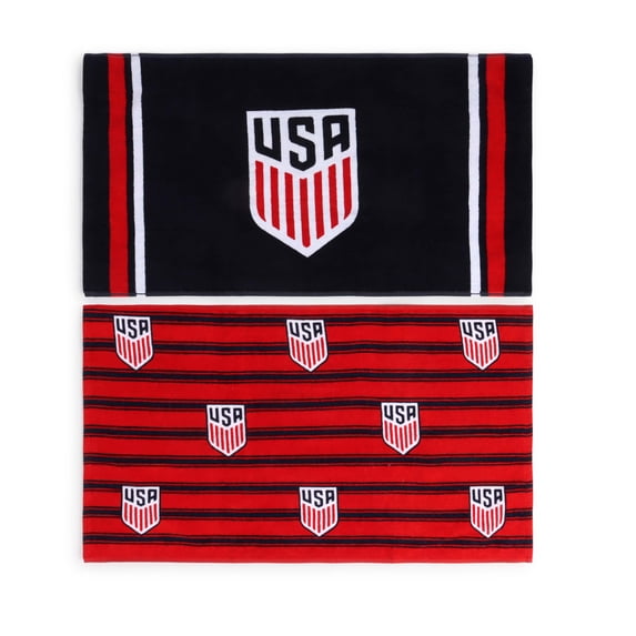 USA Rally Towel 2pk Blue and Red, World Cup Stadium Fan Gear, 16" x 28"