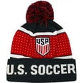 thumbnail image 1 of U.S. Soccer Beanie, Navy & Red Winter Hat, 1 of 1