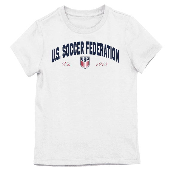 U.S. Soccer Federation Girls Youth Short Sleeve Graphic T-Shirt-Medium