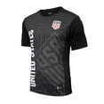 thumbnail image 1 of Icon Sports USMNT U.S. Soccer Federation Adult Game Day Soccer Poly Shirt Black - XXL, 1 of 5