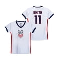 thumbnail image 1 of U.S. Soccer USWNT National Team 4 Star Champion Soccer Game Day Youth Poly Shirt, Smith 11 - YXS, 1 of 7