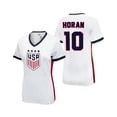 thumbnail image 1 of U.S. Soccer USWNT Women National Team Gameday Polyshirt - Horan 10 [Navy, X-Large], 1 of 4