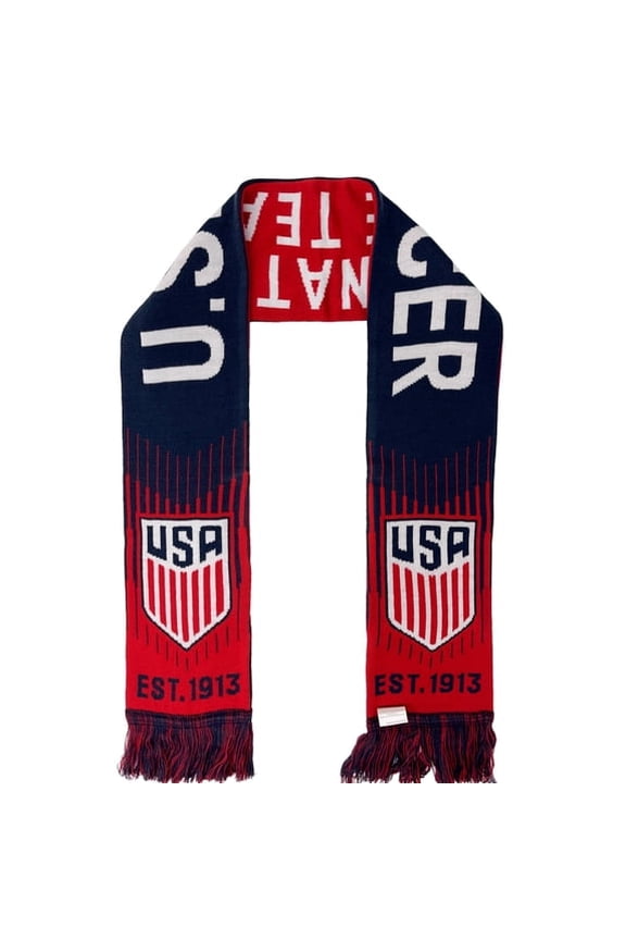 U.S. Soccer Unisex Acrylic Scarf, Blue, 1-Piece