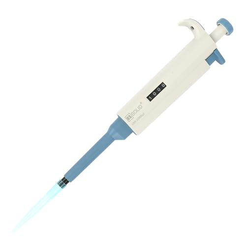 U.S. Solid 0.1-1 ml Single Channel Pipette - Adjustable Scientific Micropipette High Accuracy Pipettor