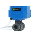 thumbnail image 1 of U.S. Solid 1/2 inch UPVC Motorized Ball Valve - Plastic Electrical Ball Valve with Full Port, 2 Wire Auto Return, 9-36V AC/DC, Normally Closed, 1 of 8