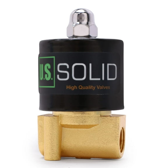 U.S. Solid Electric Solenoid Valve AC 110V Zinc-Alloy 1/4 inch