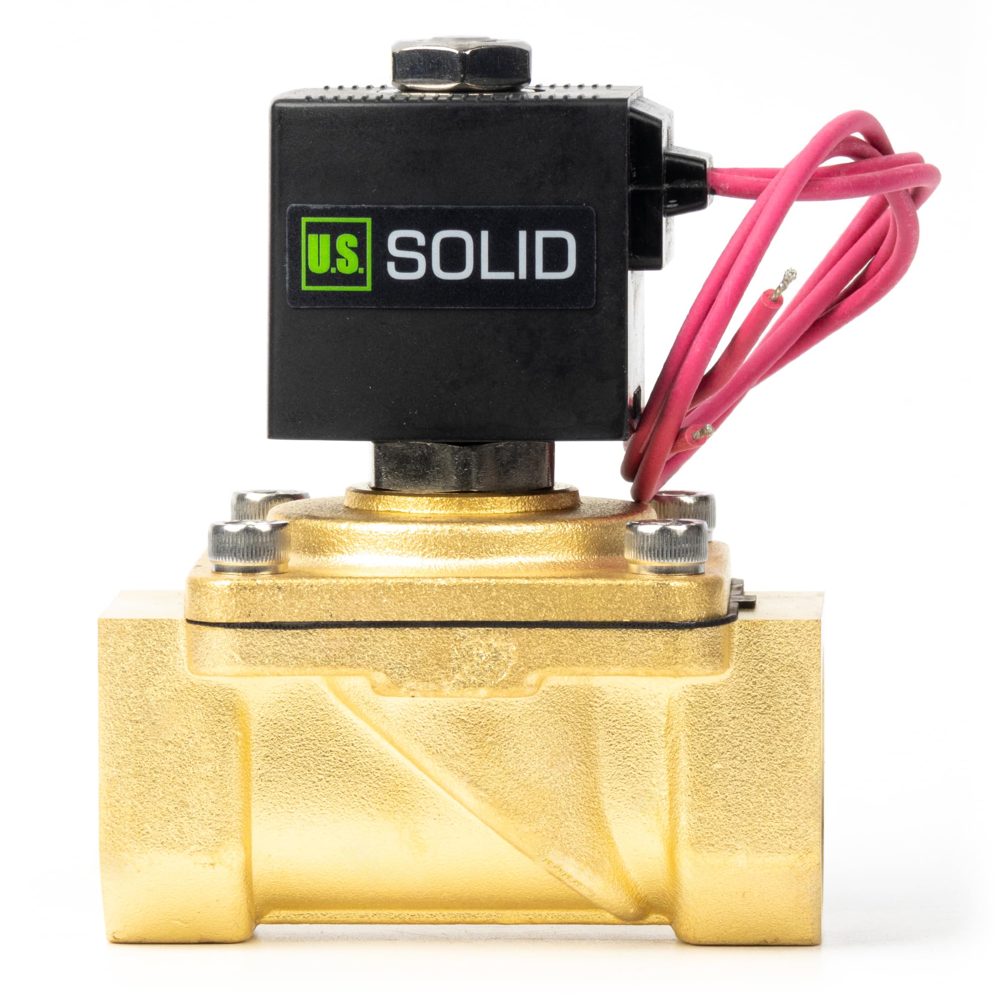 U S Solid Electric Solenoid Valve With Lead Wire AC 110V Brass 1 Inch u-s-solid-electric-solenoid-valve-with-lead-wire-ac-110v-brass-1-inch