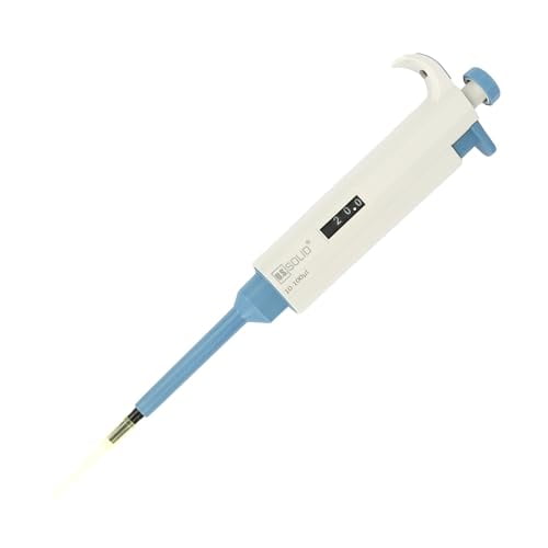 U.S. Solid 10-100 μL Single Channel Pipette - Adjustable Scientific Micropipette High Accuracy Pipettor