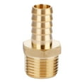 thumbnail image 1 of U.S. Solid 1/2 in Barb x 1/2 in MNPT Brass Fitting Hose Adapter, 1 of 4