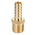 thumbnail image 1 of U.S. Solid 3/8 in Barb x 1/4 in MNPT Brass Fitting Hose Adapter, 1 of 4