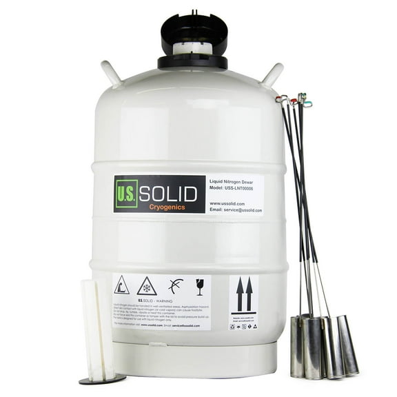 U.S. Solid 20 L Liquid Nitrogen Tank LN2 Storage Container Dewar