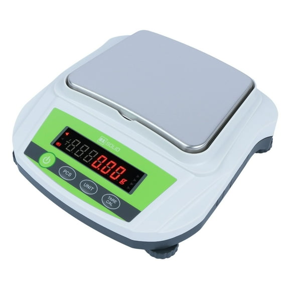 U.S. Solid 2000g x 0.01g Analytical Digital 10mg Lab Precision Balance Scale with Green Panel