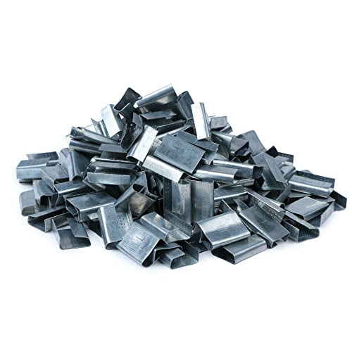 IDL Packaging 5/8" Open Serrated Seals For PET Strapping - Pack Of 100, 1.25" Length - View #13