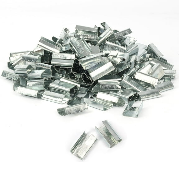 U.S. Solid 200PCS Packaging Strapping Open Serrated Seals for 1/2" Strap Width Polyester (PET) Strapping