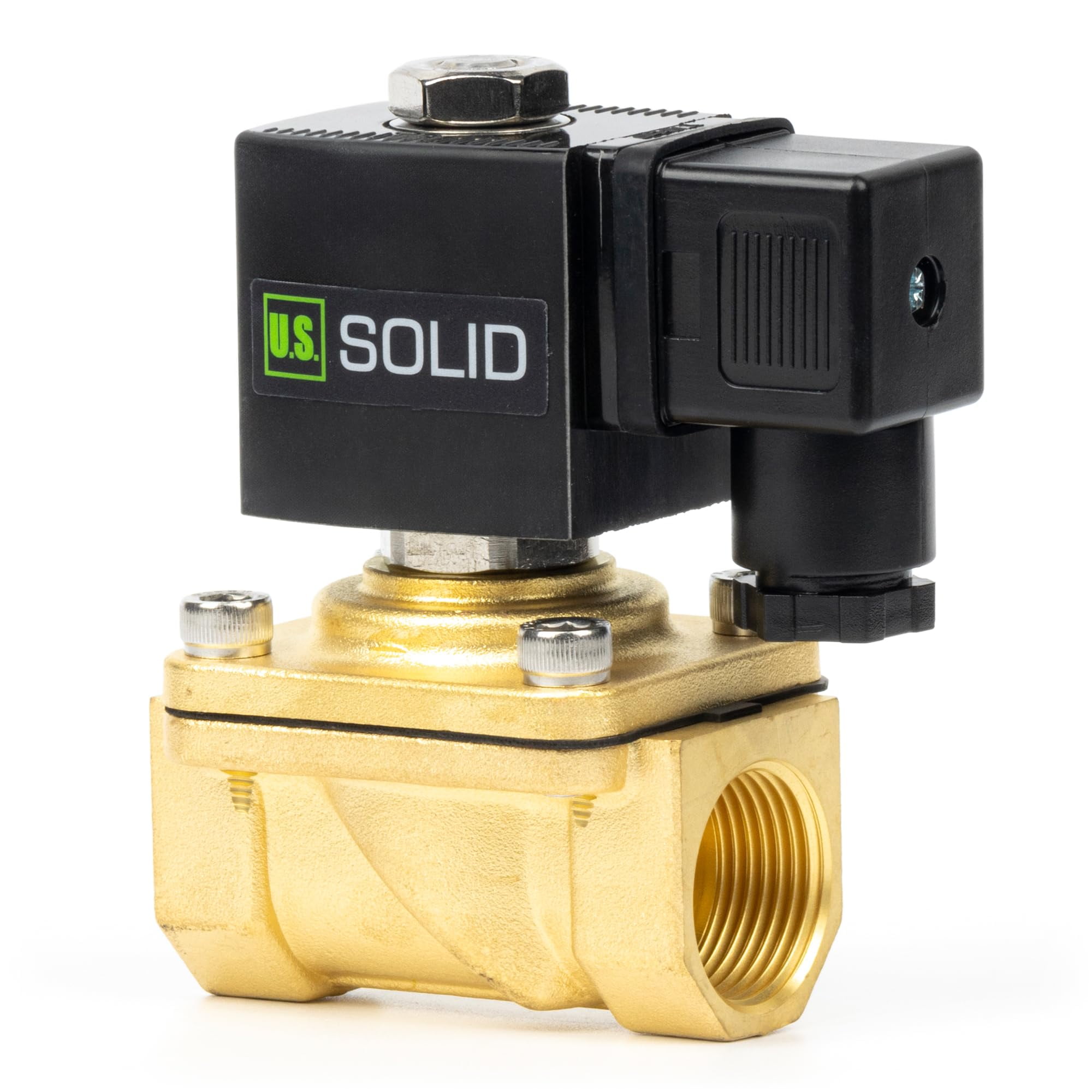 U.S. Solid 3/8 3 Way Stainless Steel Motorized Ball Valve L Type AC