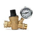 thumbnail image 1 of U.S. Solid Adjustable Camper Water Pressure Regulator Valve with Gauge and Filter, 160 psi, 1 of 7