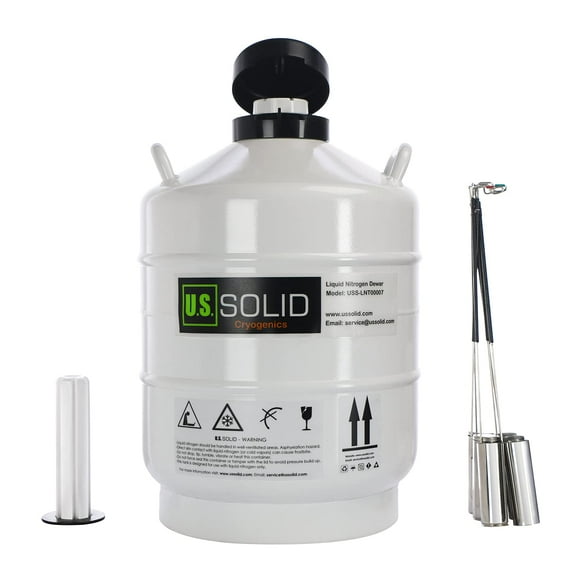 U.S. Solid 30 L Liquid Nitrogen Tank LN2 Storage Container Dewar