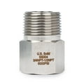 thumbnail image 1 of U.S. Solid 3/4 in MNPT x 1/2 in FNPT 304SS Fitting Pipe Adapter, 1 of 9
