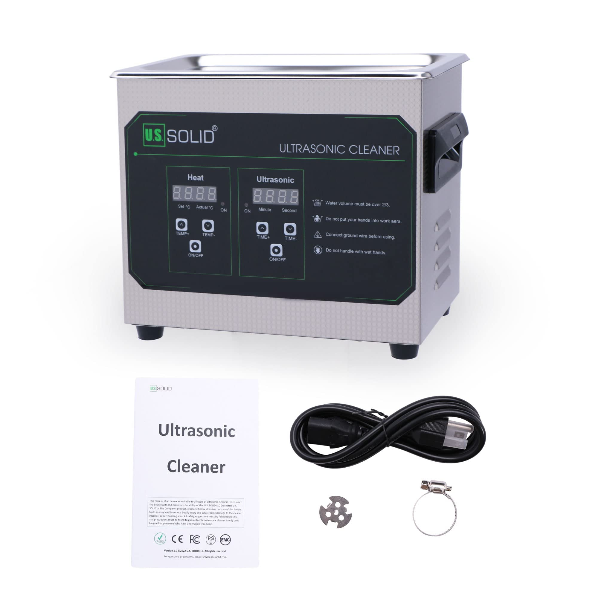 U.S. Solid 3L Industrial Ultrasonic Cleaner, Jewelry Cleaning Machine ...