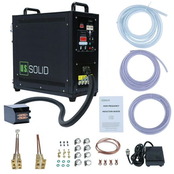 U.S. Solid 6KW 500-2200 KHz Ultra High Frequency Induction Heater Furnace, Single Phase 220 V