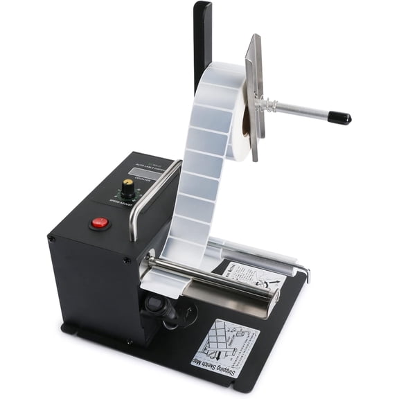 U.S. Solid Automatic Label Dispenser w/Counter - Speed Adjustable Label Dispensing Machine - Width 10-115MM Length 8-130MM - Translucent and Opaque Labels