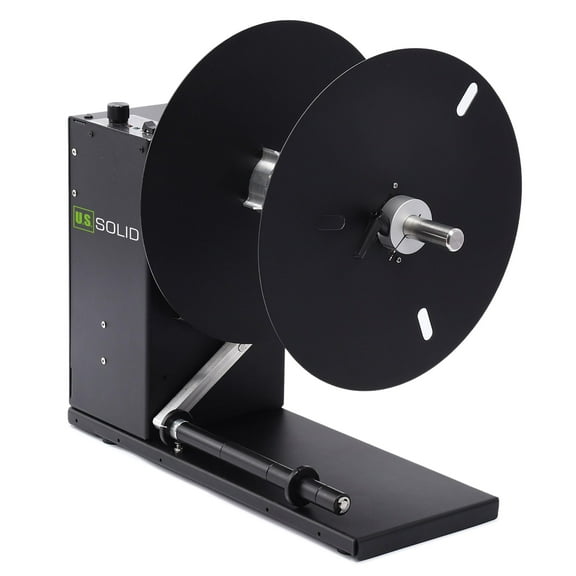 U.S. Solid Automatic Label Rewinder for UV Color Label Printers - 3" Core, Max Width 8.2", Roll Diameter 11.8"