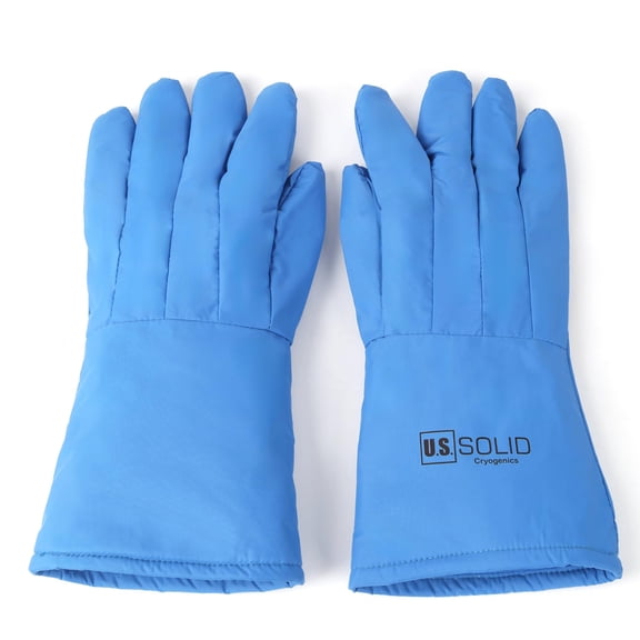 U.S. Solid Cryogenic Gloves, Liquid Nitrogen Protection, -319F, Low Temperature Resistant, CE EN511 Certified (15 inch)