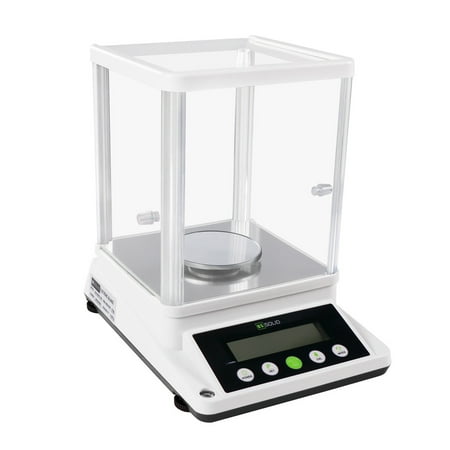 U.S. Solid Digital Analytical Balance 210g x 0.001g/1mg Electronic Lab Precision Scale with 1 LCD Screen, 4 Units Available, RS232 Interface