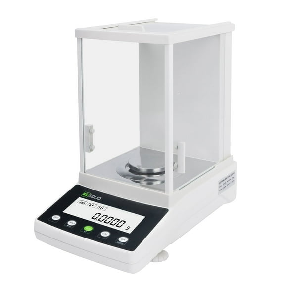 U.S. Solid Digital Analytical Balance 220g x 0.0001g/0.1mg Electronic Lab Precision Scale with Electromagnetic Force Sensor, 4 Units Available, RS232 Interface, Button Operation