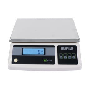 U.S. Solid Digital Bench Scale 28kg x 0.1g Compact Platform Balance, 4 Units Available, RS232 Interface, Built-in Overload Alarm