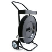 U.S. Solid Heavy Duty Strapping Cart/Dispenser For Polyester (PET) Strapping Or Strapping Coils With 16" x 6" or 16" x 3" Core Size Upgraded Brake System