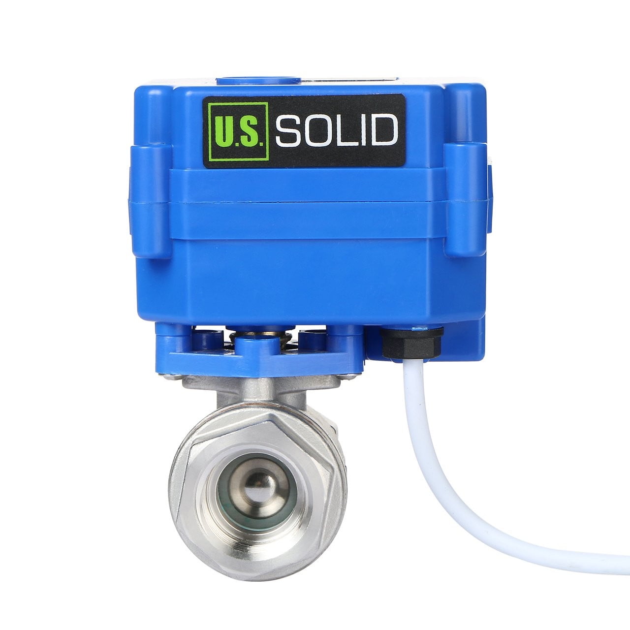 U.S. Solid Motorized Ball Valve, 1/2 inch Stainless Steel 924V AC/DC 3Wire Setup
