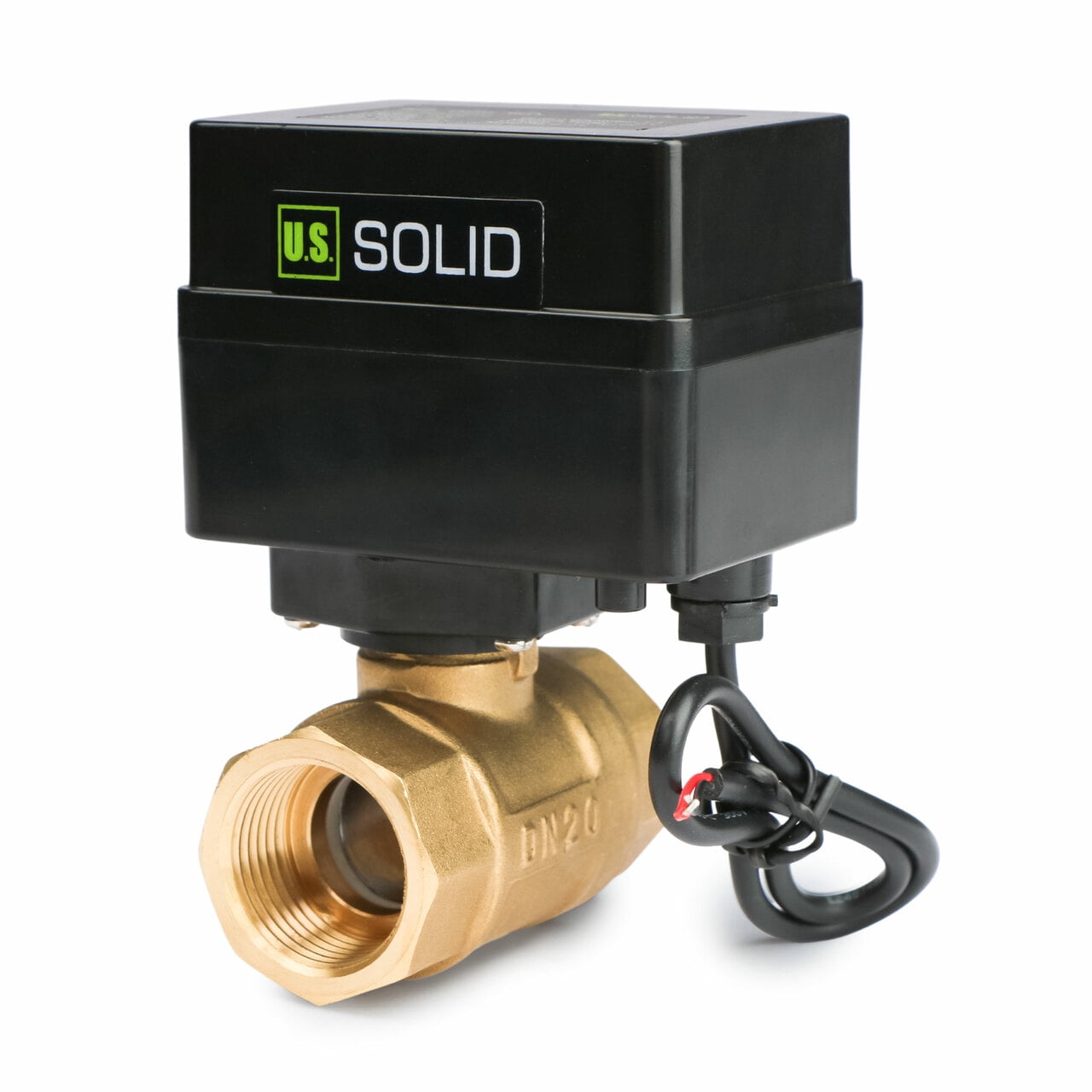 U.S. Solid Motorized Ball Valve 1in Full Port SS DC 9-24V 5 Wire Wiring