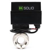 U.S. Solid Motorized Ball Valve 9-36V AC/DC 2 Wire Auto Return Setup Normally Open 2 Indicator Lights Stainless Steel 3/4 Inch