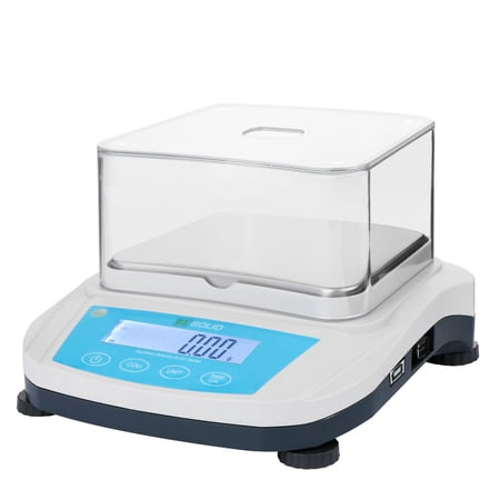 U.S. Solid Precision Lab Scale 300g x 0.01g High Precision Analytical Balance With RS232 Interface Detachable Draft Shield Calibration Weight 100-240 VAC