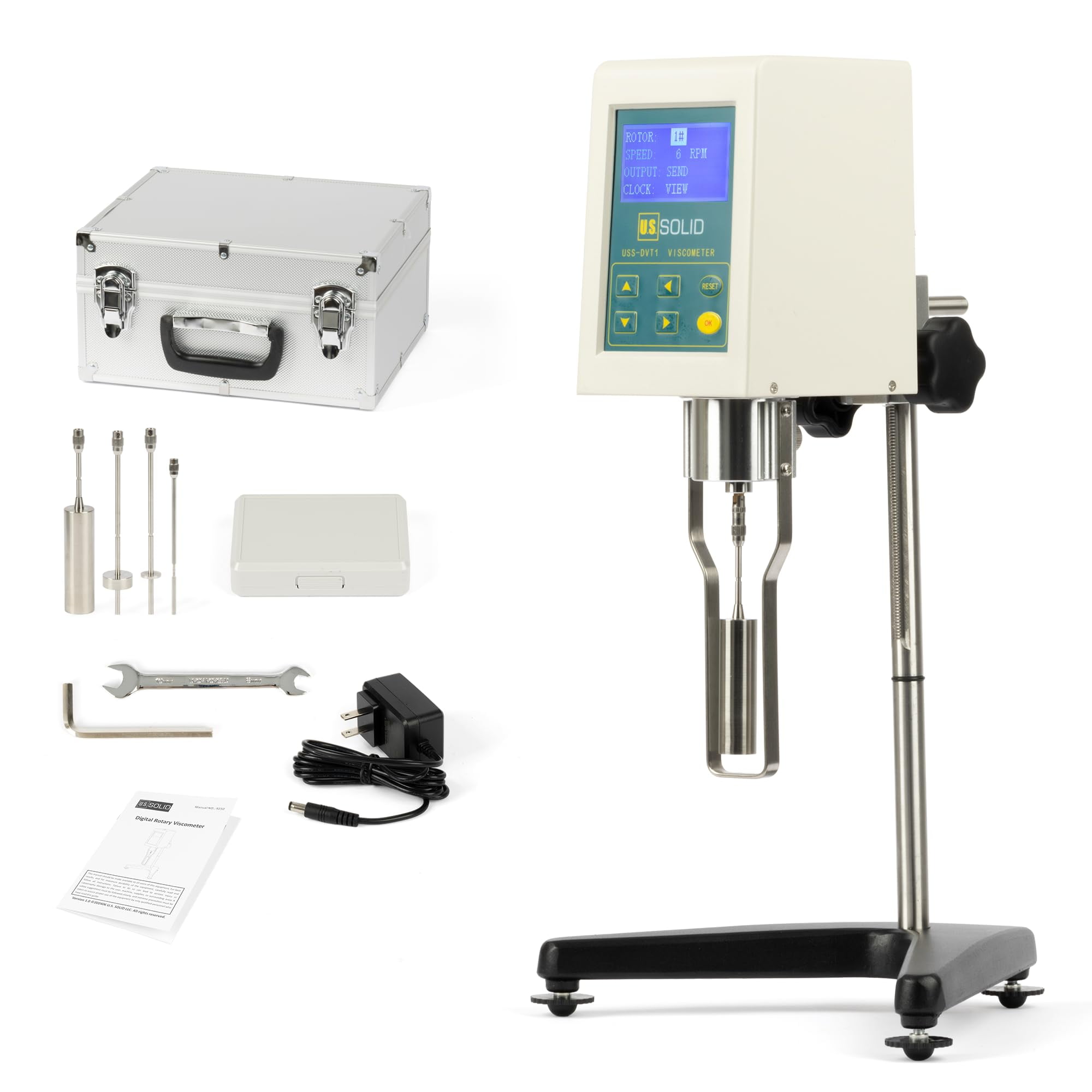 Digital Rotary Viscometer, NDJ-8S Viscosity Meter Tester With Data Output 10 2 000 000 Mpa S Fluidmeter 3 100 240v 53a75fd4