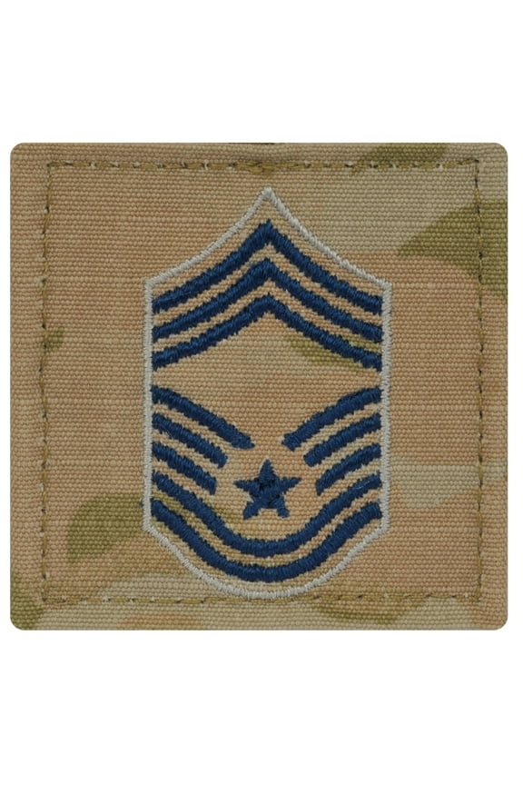 U.S. Space Force Embroidered OCP with Hook Rank Insignia Chief Master Sergeant