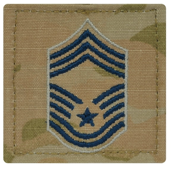 U.S. Space Force Embroidered OCP with Hook Rank Insignia Chief Master Sergeant