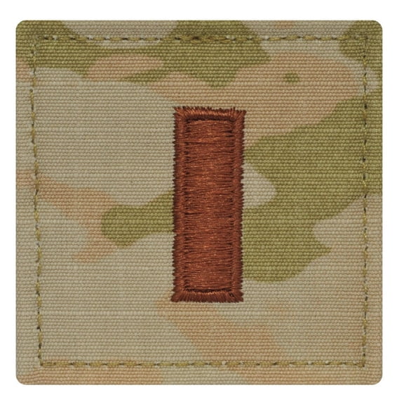 U.S. Space Force Embroidered OCP with Hook Rank Insignia - Second Lieutenant