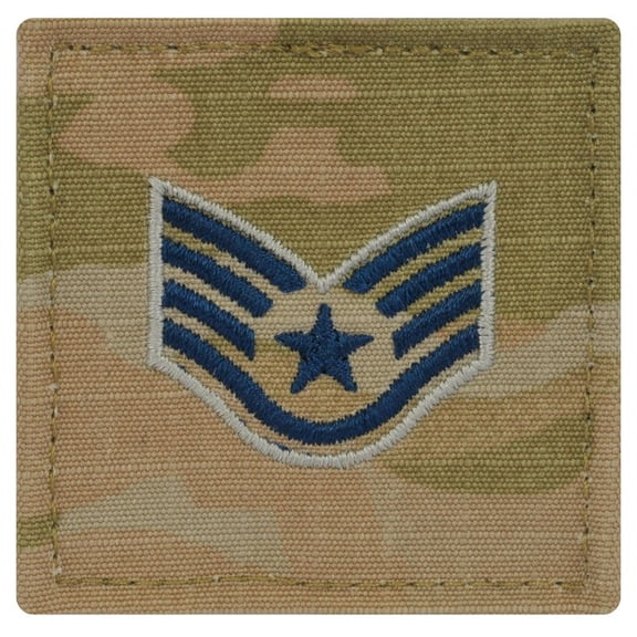U.S. Space Force Embroidered OCP with Hook Rank Insignia Sergeant