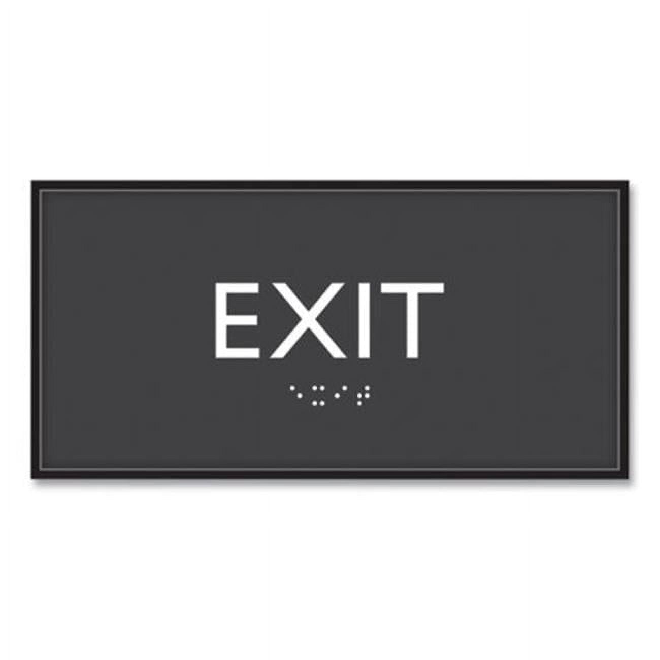 U.S. Stamp & Sign USS69922 4 x 4 in. Plastic Ada Sign Exit, Clear ...