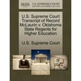 thumbnail image 1 of U.S. Supreme Court Transcript of Record McLaurin v. Oklahoma State Regents for Higher Education  Paperback  1244992356 9781244992351 U.S. Supreme Court, 1 of 1