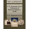 thumbnail image 1 of U.S. Supreme Court Transcript of Record Canard V. Snell (Paperback), 1 of 1
