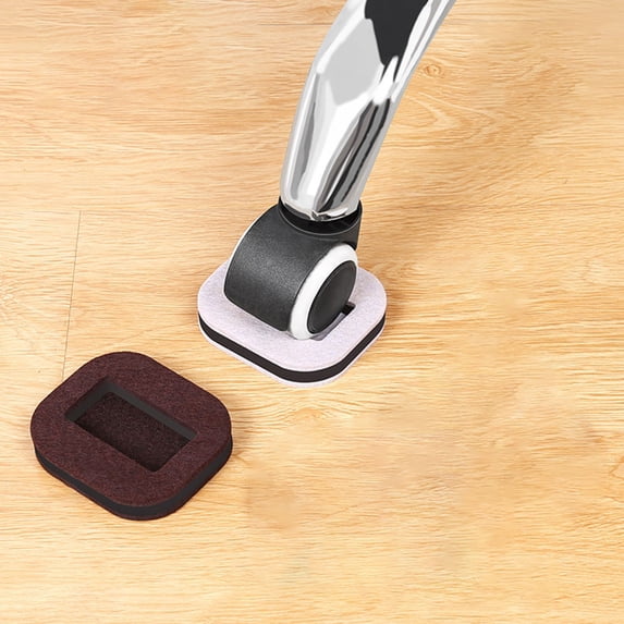 U. S Textile Cushion,1Pack Furniture Caster Cups For Carpet And Hard Floors Anti Sliding Bottom Furniture Pads Bed Wheel Stopper Floor Protectors Any Flooring(Brown)