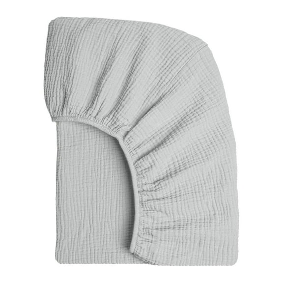 U. S Textile Four-Piece Bedding Set,Girl Boy Use Plain Weave Sheets Cotton Sheets Standard And Toddler Matt Compatible 52" X 28" 2 Pack Soft Breathable Mattress Sheets Beige And Bo(Grey)