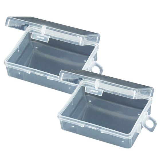 U. S Textile Home Textile Storage,Small Plastic Beads Storage Containers Box With Lid For Storage Of Small Crafts Jewelry Hardware(Clear) 2PCS