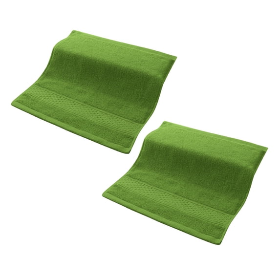 U. S Textile Towels,Plain Household Cotton Square Towel Soft Absorbent Face Towel Textile 2PCS