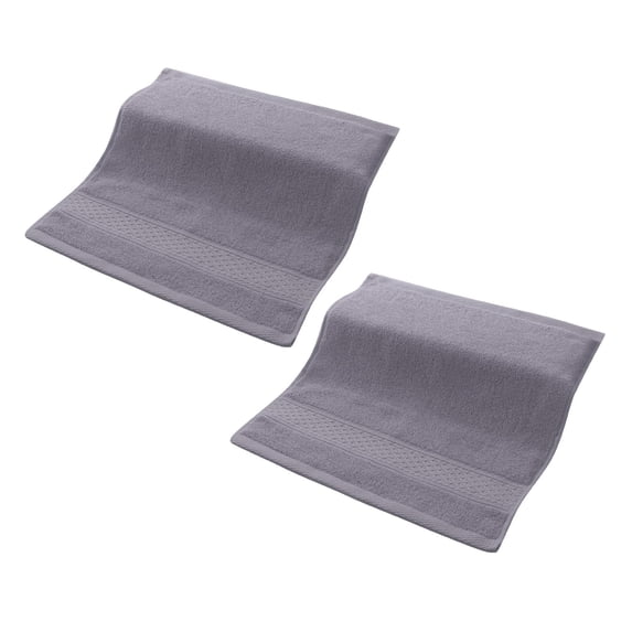 U. S Textile Towels,Plain Household Cotton Square Towel Soft Absorbent Face Towel Textile 2PCS